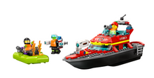 Load image into Gallery viewer, Lego City Fire Rescue Boat 60373