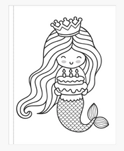 Load image into Gallery viewer, Mermaid Colouring Book