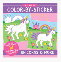 Load image into Gallery viewer, First Colour By Sticker Book Unicorns & More