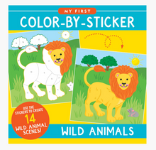 Load image into Gallery viewer, First Colour By Sticker Book Wild Animals