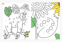 Load image into Gallery viewer, Animals Dot to Dot & Colouring Book
