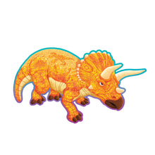 Load image into Gallery viewer, Peaceable Kingdom Floor Puzzle Triceratops