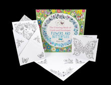 Load image into Gallery viewer, The Colouring Book of Cards & Envelopes - Flowers and Butterflies