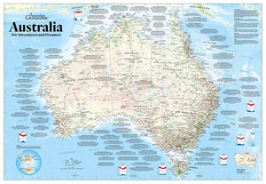 Blue Opal 1000 Piece Geographic Map of Australia Puzzle