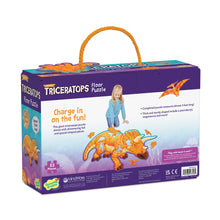 Load image into Gallery viewer, Peaceable Kingdom Floor Puzzle Triceratops