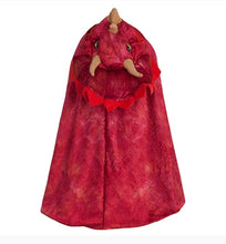 Load image into Gallery viewer, Great Pretenders Red Triceratops Hooded Cape