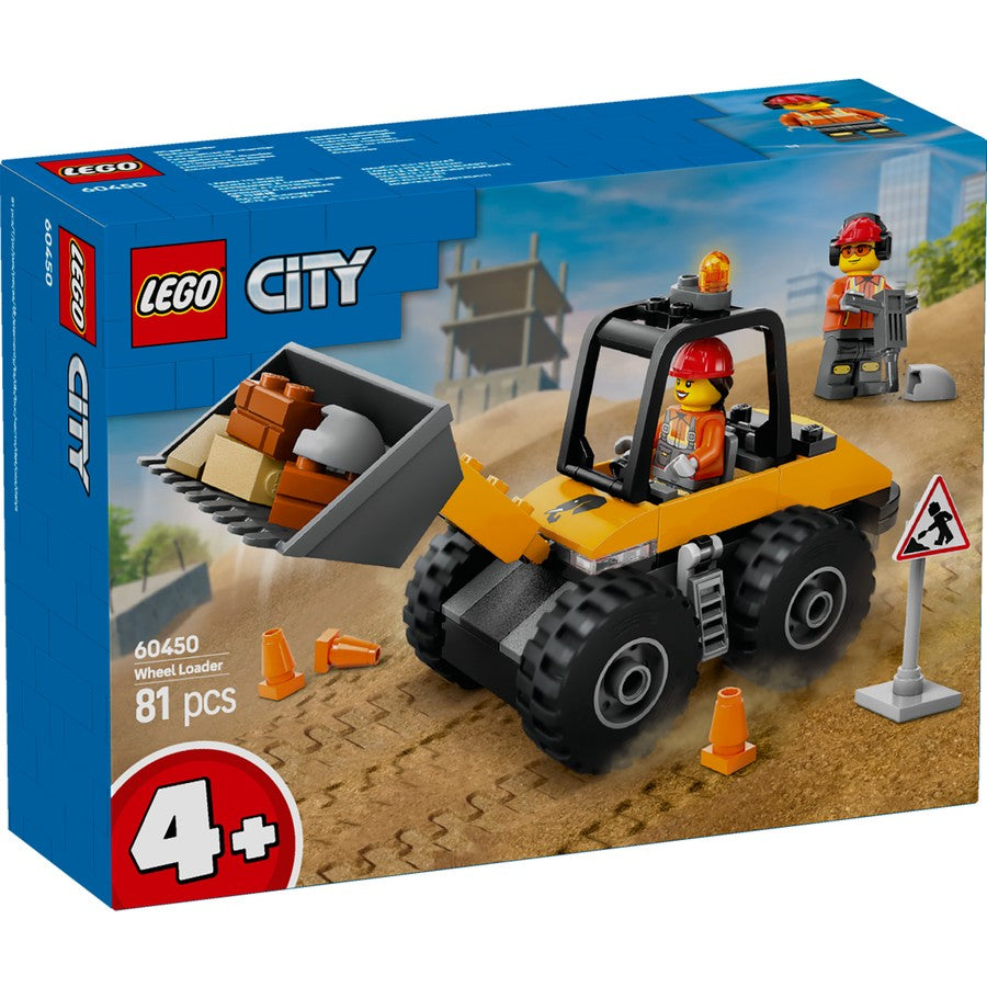 Lego City Yellow Construction Wheel Loader 60450