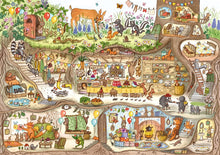 Load image into Gallery viewer, Brown Bear Wood Bunny&#39;s Birthday 100 piece puzzle
