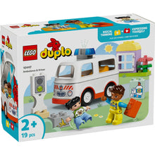 Load image into Gallery viewer, Lego Duplo Ambulance &amp; Driver 10447
