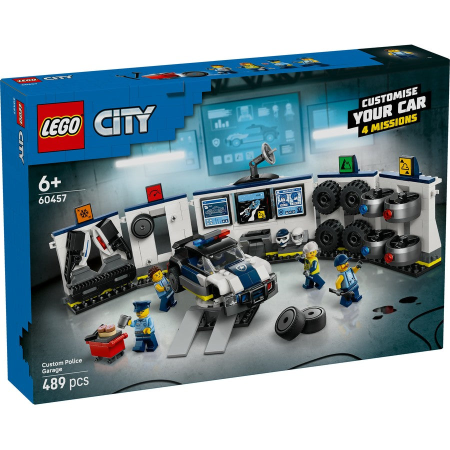 Lego City Custom Police Car Garage 60457