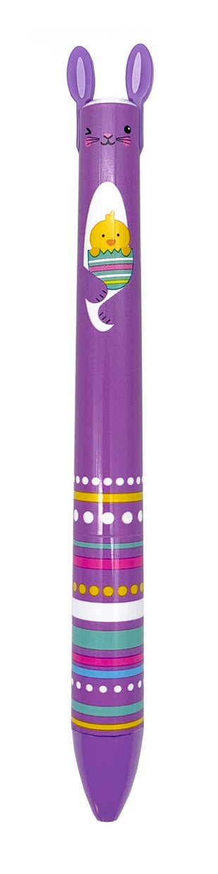 Twice as Nice 2 Colour Click Pen Rainbow