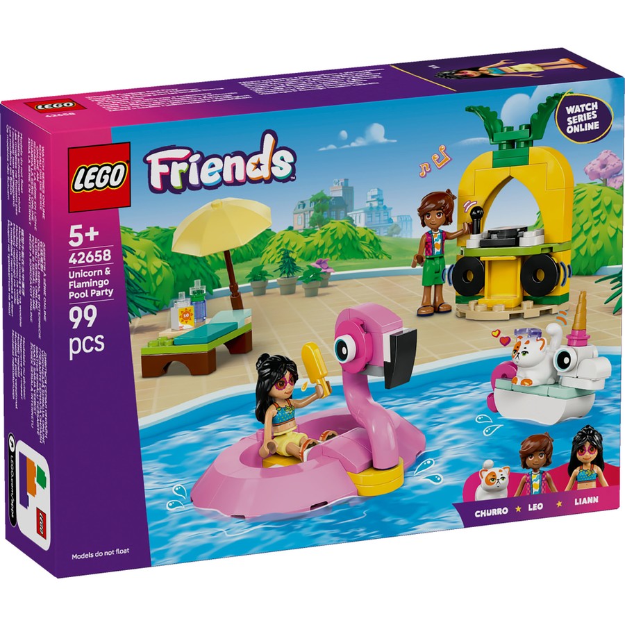 Lego Friends Unicorn & Flamingo Pool Party 42658
