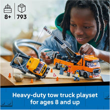 Load image into Gallery viewer, Lego City Heavy Duty Recovery Tow Truck with Crane 60467
