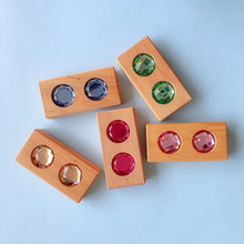 Load image into Gallery viewer, Papoose Wooden Full Double Gem Set of Blocks
