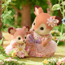 Load image into Gallery viewer, Sylvanian Deer Babies Floral Swing Set
