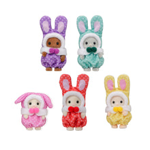Load image into Gallery viewer, Sylvanian Families Cutie Collectables- Colourful Bunny Costume Babies
