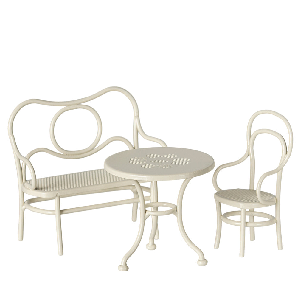 Maileg Cafe Set Mouse Small Off-White