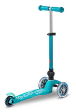 Load image into Gallery viewer, Micro Mini Micro Deluxe Foldable 3 Wheel Scooter Aqua
