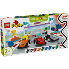 Load image into Gallery viewer, Lego Duplo F1 Team Race Cars &amp; Drivers 10445
