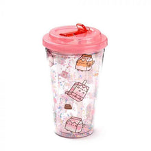 Load image into Gallery viewer, Pusheen Sips : Double Walled Cup &amp; Straw
