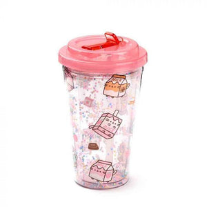 Pusheen Sips : Double Walled Cup & Straw