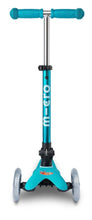 Load image into Gallery viewer, Micro Mini Micro Deluxe Foldable 3 Wheel Scooter Aqua
