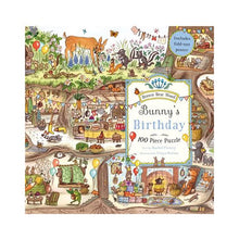 Load image into Gallery viewer, Brown Bear Wood Bunny&#39;s Birthday 100 piece puzzle
