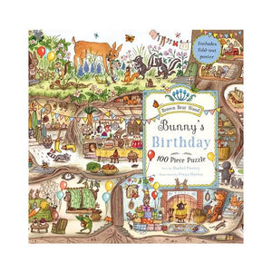 Brown Bear Wood Bunny's Birthday 100 piece puzzle