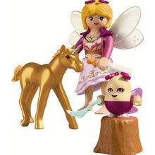 Load image into Gallery viewer, Playmobil Golden Unicorn Foal with Fairy 71844
