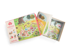 Load image into Gallery viewer, Moulin Roty La Grande Famille 4 x Mini Puzzles ‘The Seasons’
