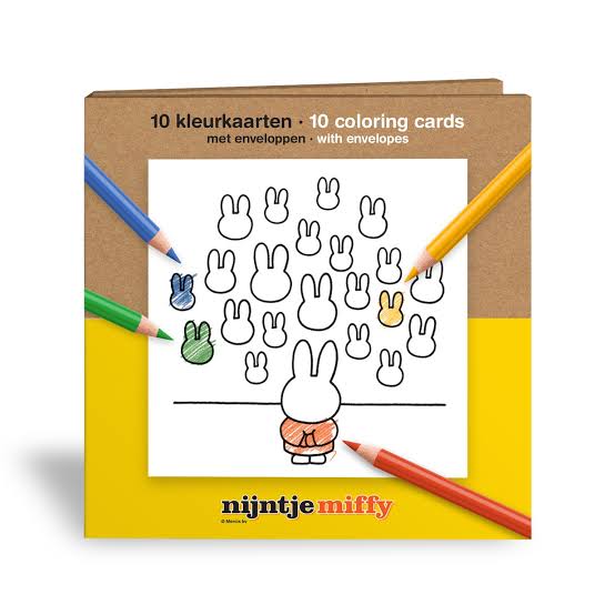 Miffy at the Museum Tin Set of 10 Colouring Cards