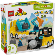 Load image into Gallery viewer, Lego Duplo 3 in 1 Construction Vehicles 10475
