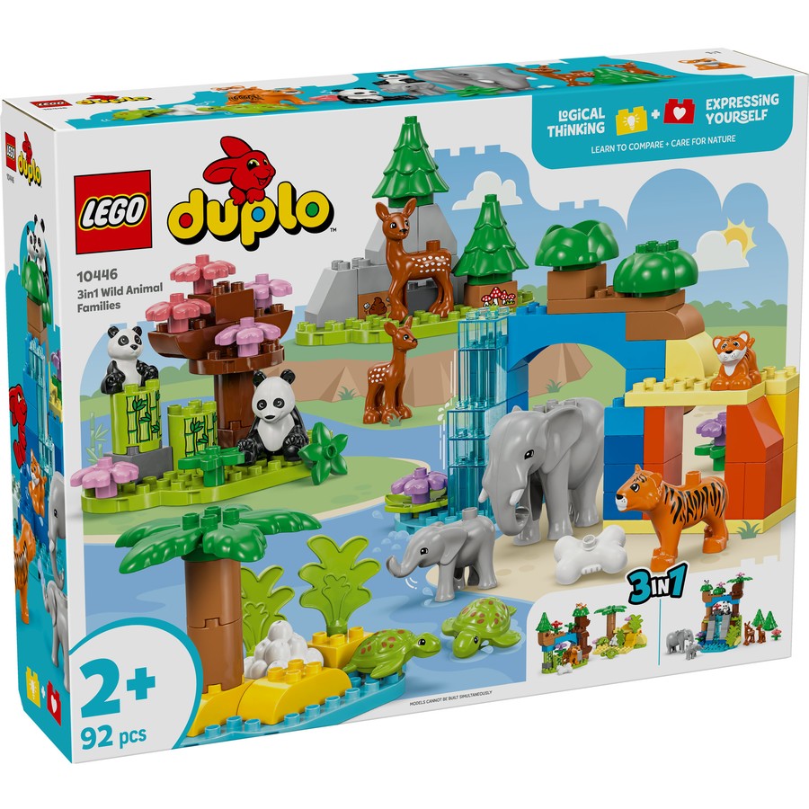 Lego Duplo 3 in 1 Wild Animal Families 10446