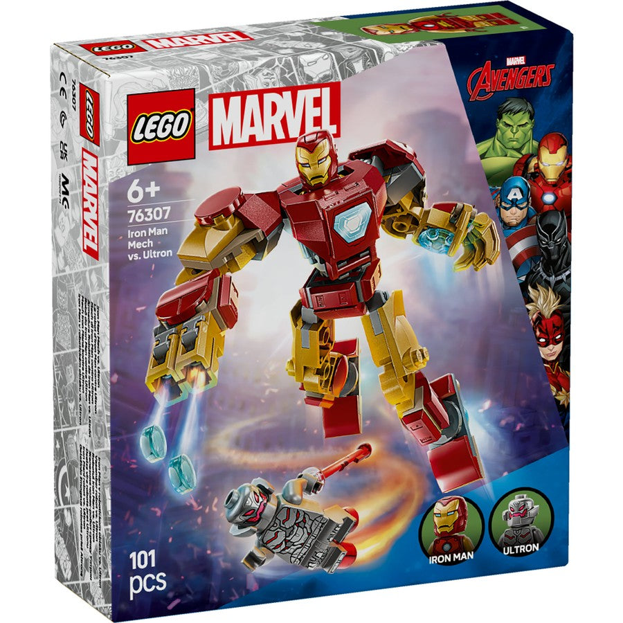 Lego Marvel Iron Man Mech vs Ultron 76307