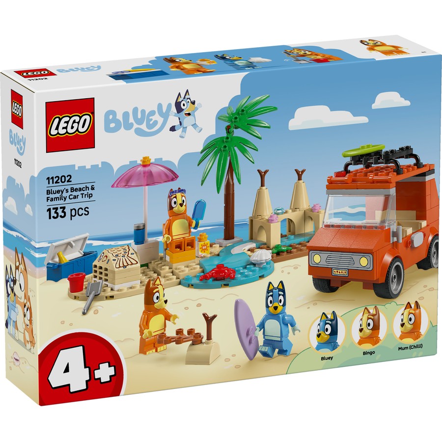 Lego Bluey's Beach & Family Car Trip 11202