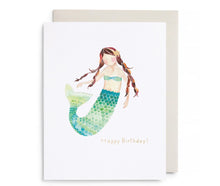Load image into Gallery viewer, Happy Birthday Mermaid Card
