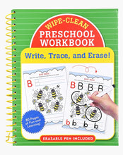 Load image into Gallery viewer, Wipe Clean Preschool Workbook: Write, Trace, and Erase!
