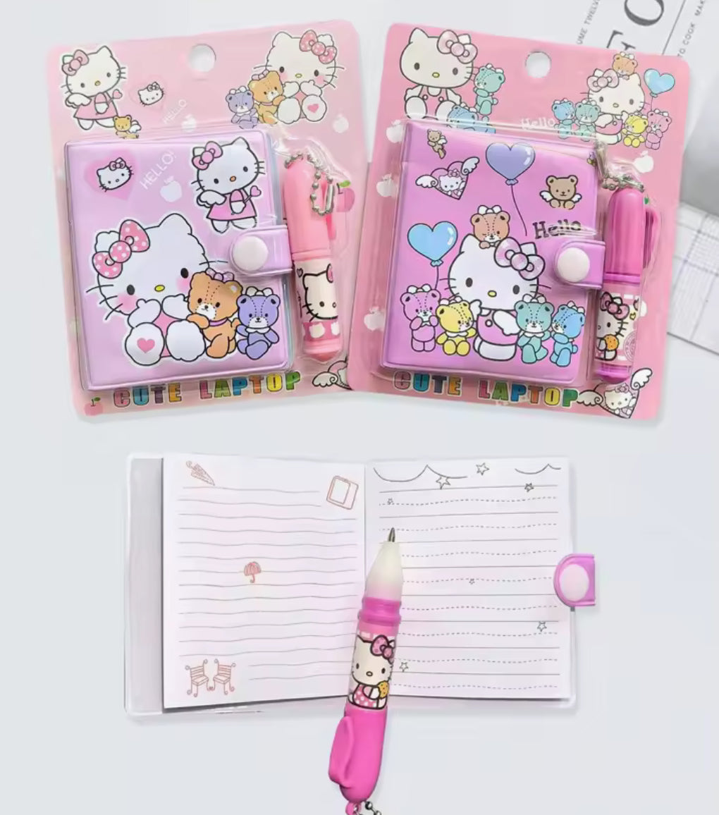 Hello Kitty Mini Notebook and Pen Set