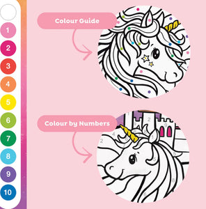 Tiger Tribe Colour By Numbers Unicorn Dreaming