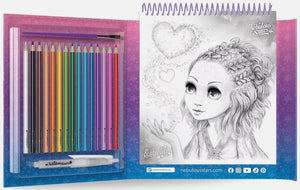 Nebulous Stars Watercolouring Book Set