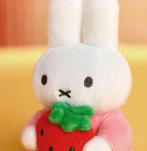 Load image into Gallery viewer, Plush Miffy Keyring with a Strawberry
