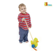 Load image into Gallery viewer, Viga Toys Push Along Duck
