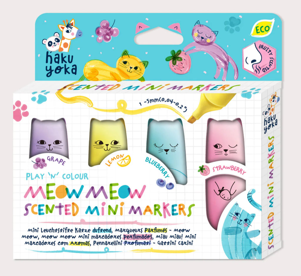 Haku Yoka Meow Meow Scented Mini Markers
