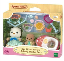Load image into Gallery viewer, Sylvanian Families Sea Otter Sisters Splashy Snorkel Set
