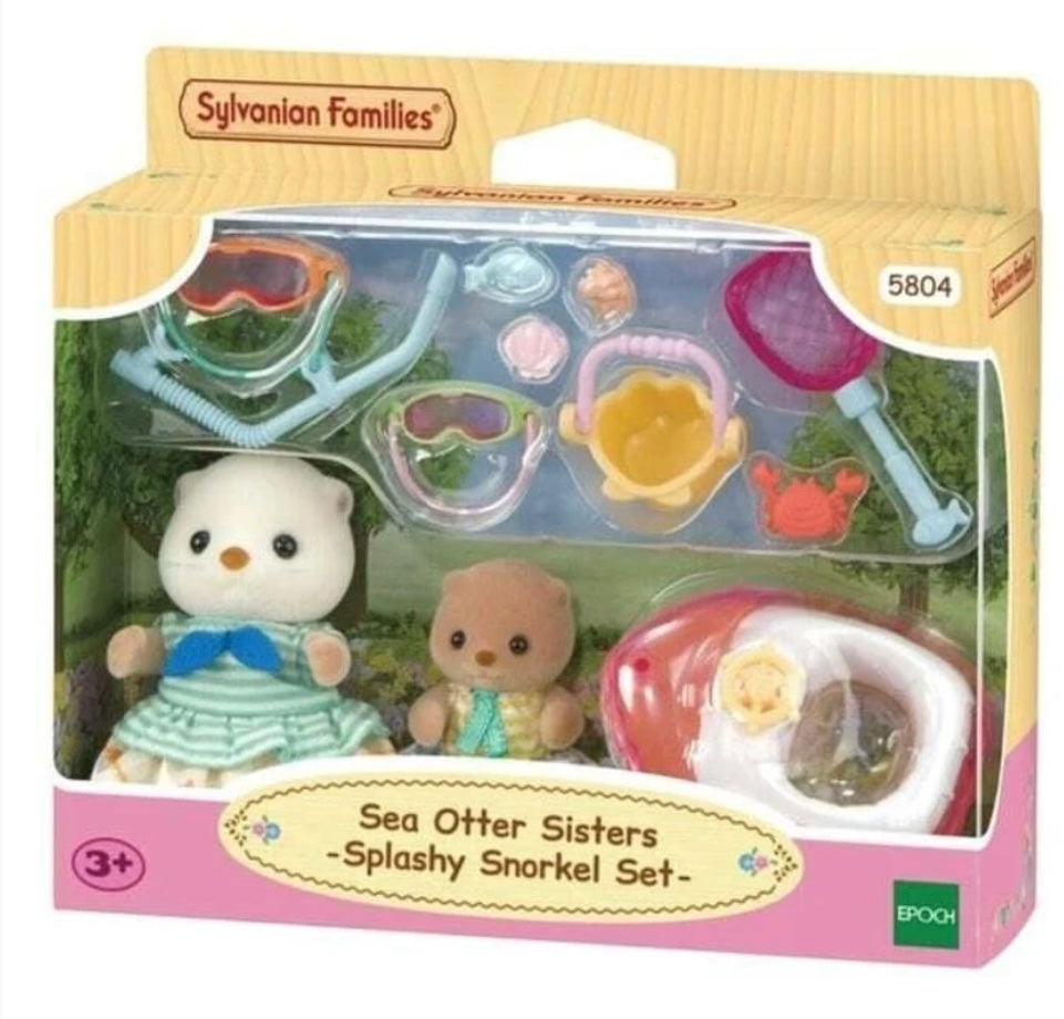 Sylvanian Families Sea Otter Sisters Splashy Snorkel Set
