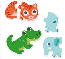 Load image into Gallery viewer, Djeco Duo Animals 20 Piece Puzzle
