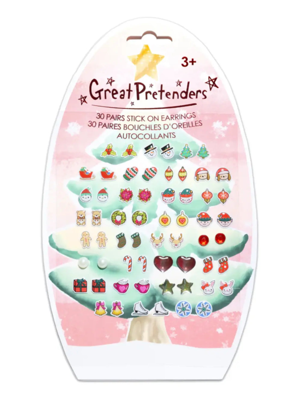 Great Pretenders Holiday Stick on Earings