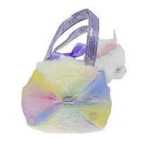 Load image into Gallery viewer, Fancy Pals Big Purple Bow with White Cat
