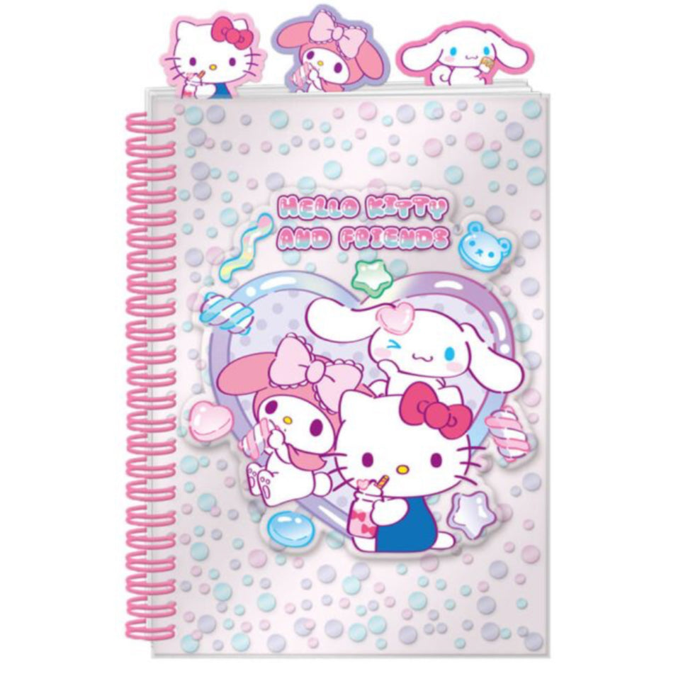 Hello Kitty Sweets Glitter Notebook