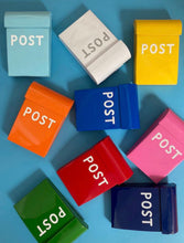 Load image into Gallery viewer, Blue Post Box Small – Mini Metal Post Box

